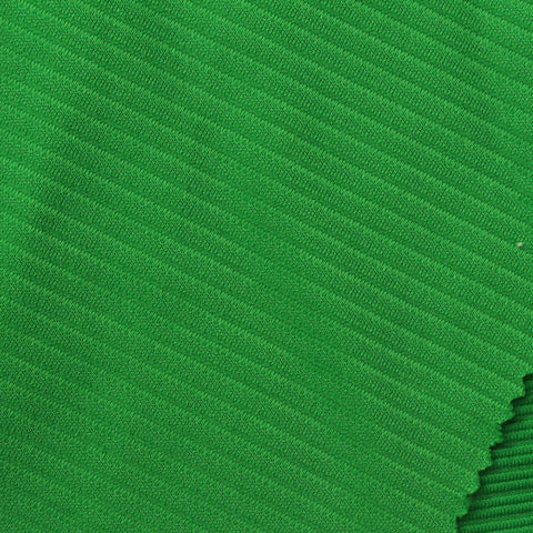 Bright Green Ribbed Rib Knit, Polyester