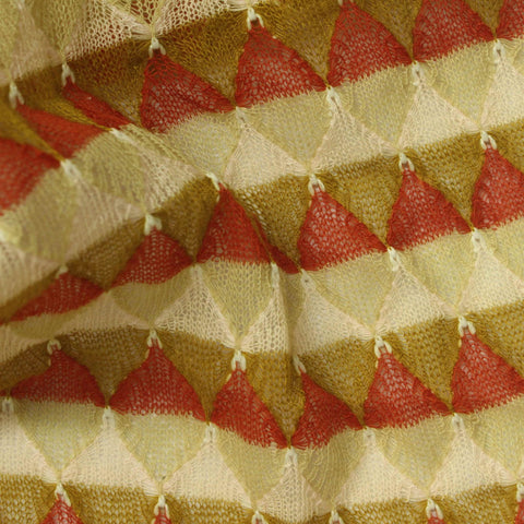 Red Triangles Mesh, Polyester