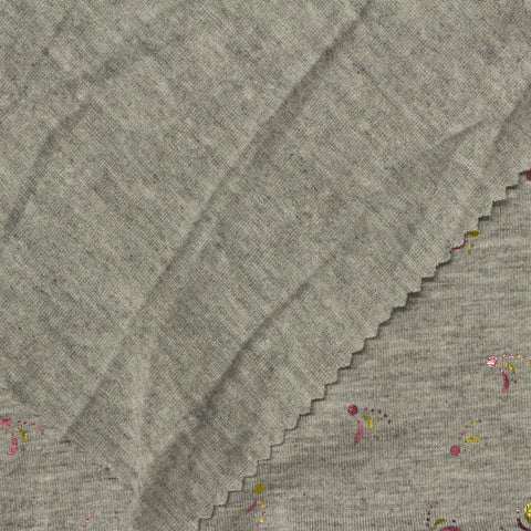 Pink Abstract-Fleck Knit, Poly-Viscose