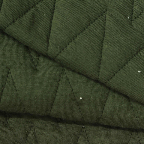 Olive Diamond Jacquard, Poly-Cotton, 440 gsm