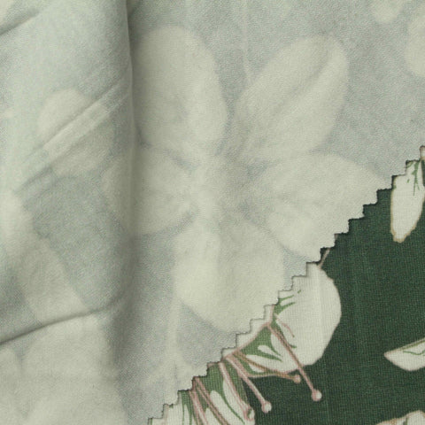 Cream Floral Knit, Viscose