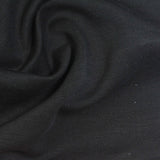 Washed Polyester Viscose Stretch Scuba Knit Fabric, 250 gsm, 160 cm — Black — photo 1