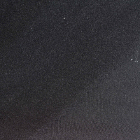 Brushed Polyester Stretch Sateen Fabric, 220 gsm, 168 cm — Black