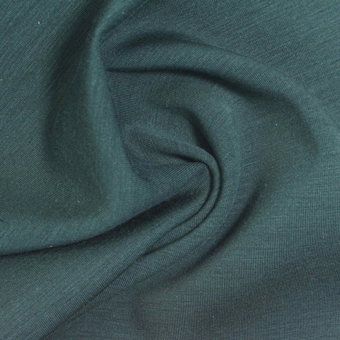 Nylon Viscose Stretch Scuba Knit Fabric, 220 gsm, 170 cm — Green, ref EF-274529
