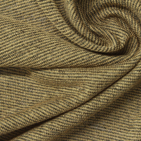 Brown Heathered-Marl Jersey Knit, Polyester, 136 gsm
