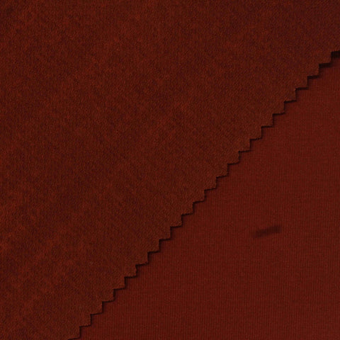 Cotton Polyester Stretch Scuba Knit Fabric, 390 gsm, 150 cm — Red