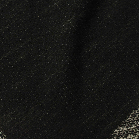 Black Marl Chunky Knit, Poly-Cotton, 147 gsm