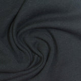Cotton Polyester Stretch French Terry Fabric, 265 gsm, 165 cm — Black — photo 1