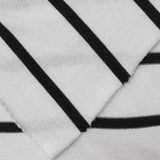 Black Horizontal-Stripe Jersey Knit, Viscose-Poly, 131 gsm — photo 1