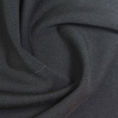 Polyester Stretch Ponte Knit Fabric, 350 gsm, 155 cm — Grey