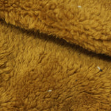 100% Polyester Sherpa Fleece Fabric, 260 gsm, 165 cm — Khaki — photo 1
