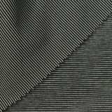 Dark Grey Horizontal-Stripe Interlock Knit, Cotton-Poly, 194 gsm — photo 1