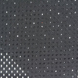 100% Polyester Mesh Fabric, 120 gsm, 160 cm — Black — photo 1