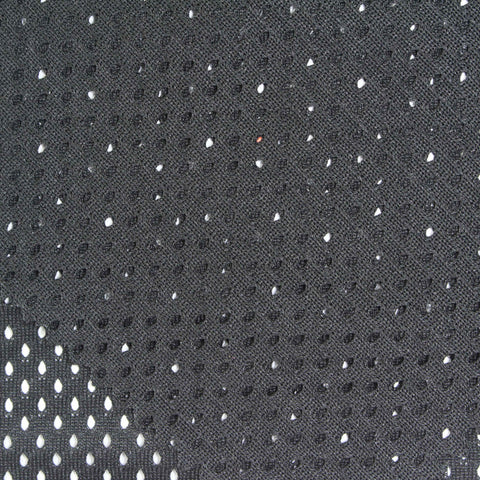 100% Polyester Mesh Fabric, 120 gsm, 160 cm — Black