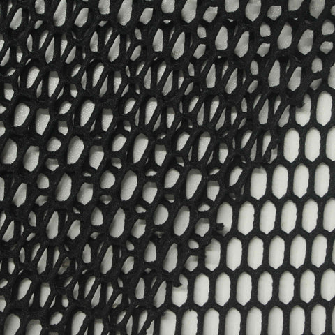 100% Polyester Mesh Fabric, 240 gsm, 150 cm — Black