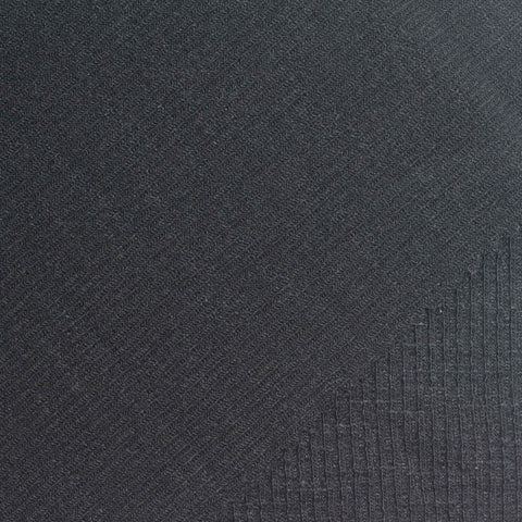 Slub Polyester Cotton Stretch Jersey Knit Fabric, 215 gsm, 165 cm — Navy