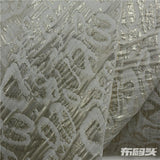 Cream Abstract Jacquard, Poly-Viscose — photo 1