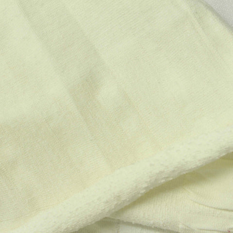 Jacquard Polyester Viscose Stretch Interlock Knit Fabric, 380 gsm, 190 cm — Yellow