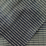 Blue Check Rib Knit, Poly-Viscose — photo 1
