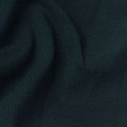 Dark Teal Rib Knit, Cotton
