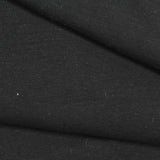 Brushed Polyester Cotton Stretch Velvet Fabric, 400 gsm, 180 cm — Black — photo 1