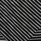 Black Horizontal-Stripe Jersey Knit, 160 gsm — photo 1
