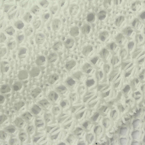 Off-White Diamond Pointelle Knit, Polyester