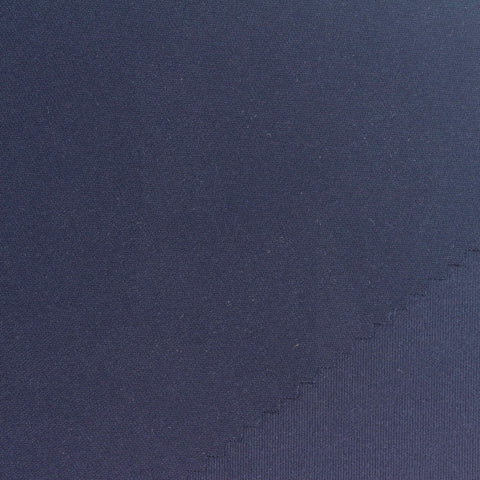 Polyester Stretch Linen-Look Fabric, 230 gsm, 160 cm — Navy