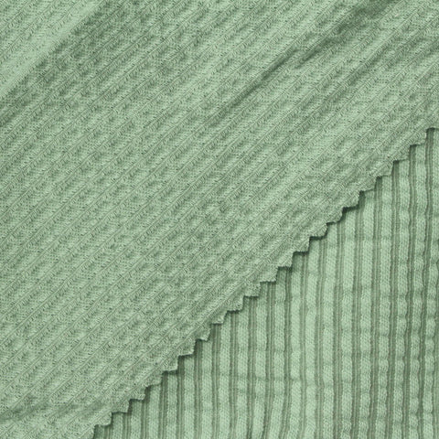 Cotton Polyester Jersey Knit Fabric, 210 gsm, 122 cm — Green
