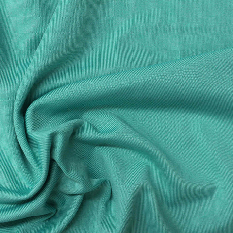 Polyester Stretch Jersey Knit Fabric, 205 gsm, 165 cm — Green