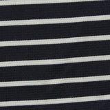 Navy Stripes Knit, Polyester, 230 gsm — photo 1