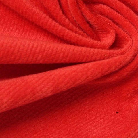 Jacquard 100% Polyester Velvet Fabric, 200 gsm, 150 cm — Red