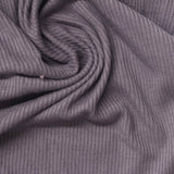 Polyester Viscose Stretch Rib Knit Fabric, 220 gsm — Purple — photo 1