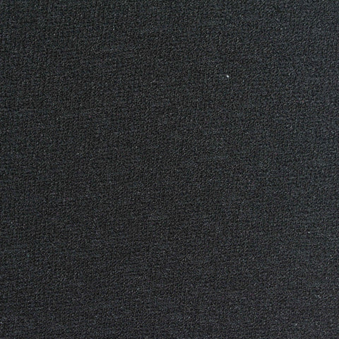 100% Polyester Interlock Knit Fabric, 210 gsm, 160 cm — Black