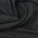 Black Geometric Interlock Knit, Poly-Viscose — photo 1