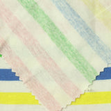 Pink Horizontal-Stripe Rib Knit, Cotton, 200 gsm — photo 1