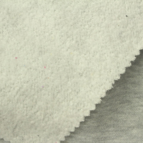 Light Grey Marl French Terry, Cotton-Poly, 305 gsm, 150 cm