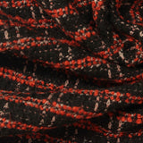 Dark Orange Plaid Bouclé, Poly-Cotton — photo 1