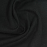 Polyester Cotton Scuba Knit Fabric, 200 gsm, 188 cm — Black — photo 1
