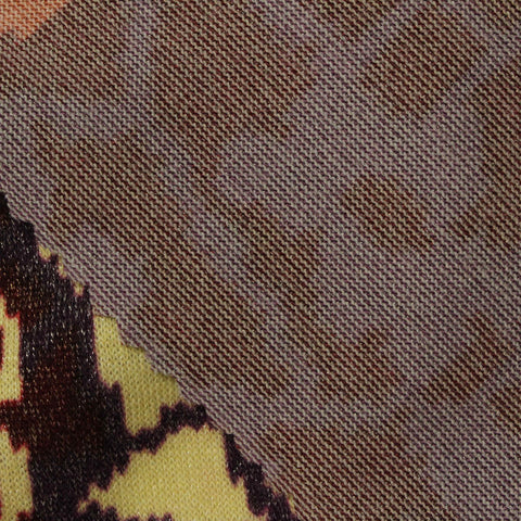 Yellow Camo Chunky Knit, Polyester