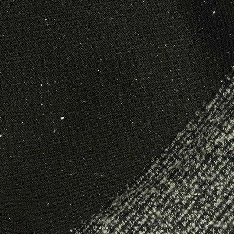 Black Flecked Chunky Knit, Poly-Viscose