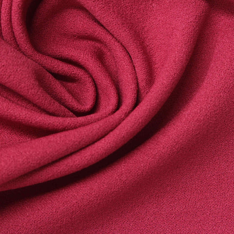 Polyester Stretch Scuba Knit Fabric, 280 gsm, 155 cm — Red