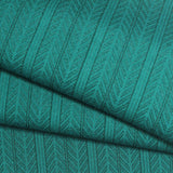 Teal Vertical-Stripe Scuba Knit, Polyester — photo 1