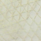 Cream Tone-on-Tone Diamond Jacquard, Polyester, 23 gsm — photo 1