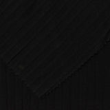 Cotton Polyester Stretch Knit Fabric, 180 gsm, 143 cm — Black — photo 1