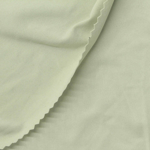 Polyester Stretch Milk Silk Knit Fabric, 156 gsm, 170 cm — Green