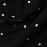 Black Dots Woven, Cotton — photo 1