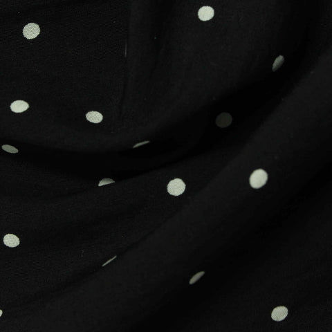 Black Dots Woven, Cotton