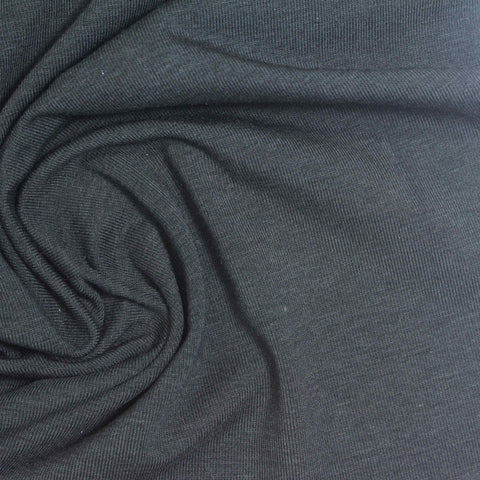 Viscose Nylon Stretch Ponte Knit Fabric, 280 gsm — Navy