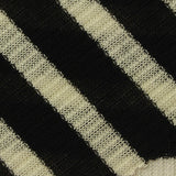 Black Horizontal-Stripe Jacquard, Poly-Viscose, 166 gsm — photo 1